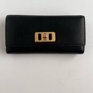 Michael Kors Black Wallet with Gold Accent